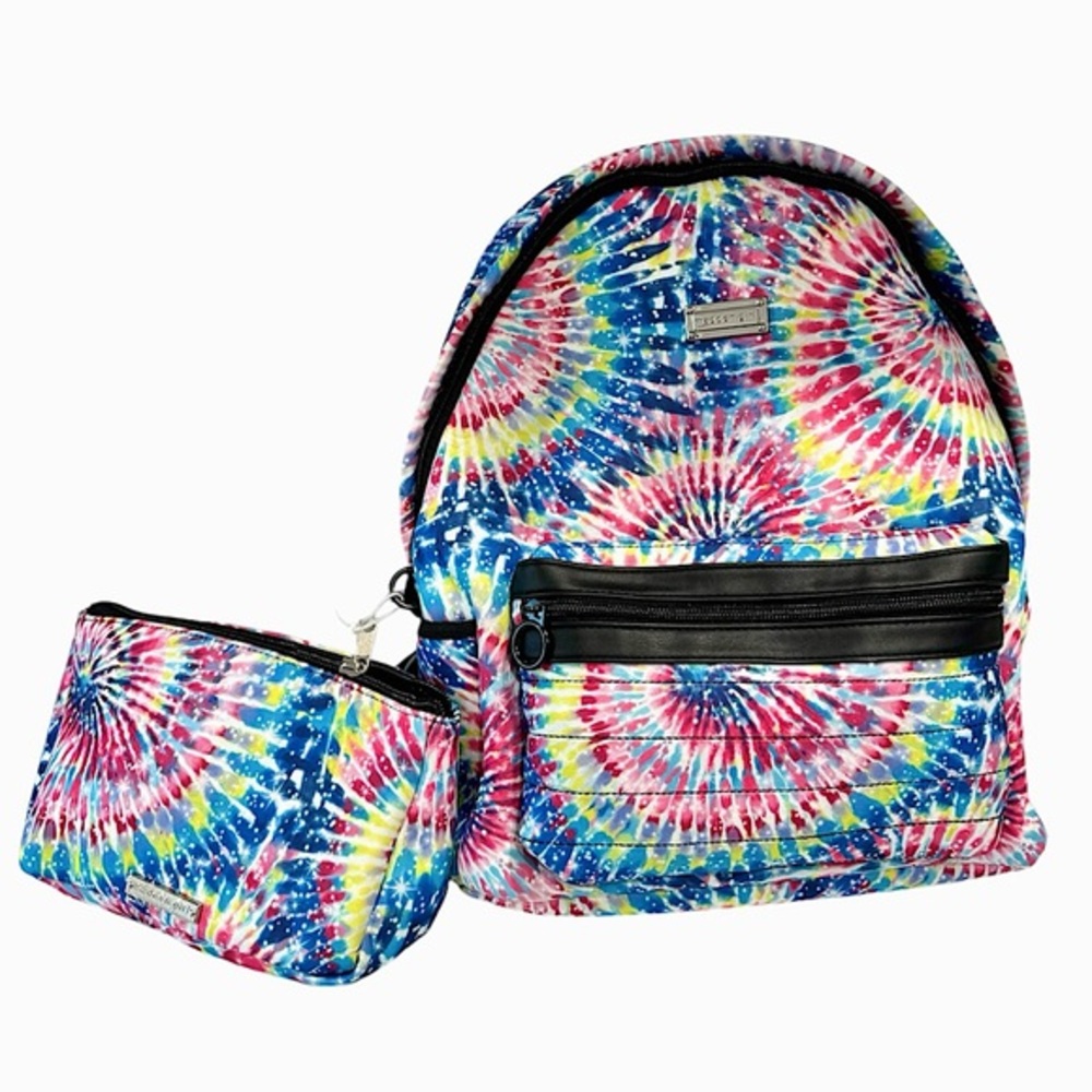 Madden Girl Tie Dye Backpack & Matching Makeup Bag